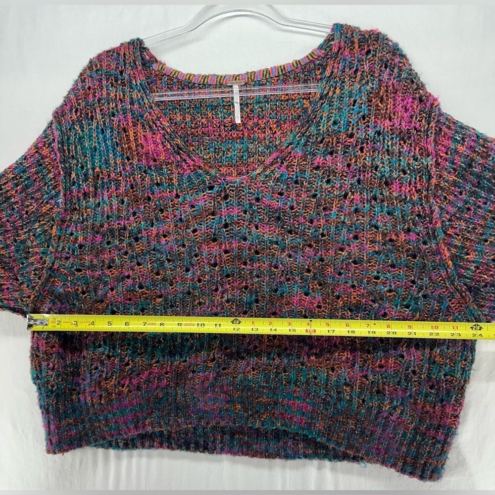 Free People Highland Space Knit Oversize Sweater Womens Size Small - Picture 4 of 7